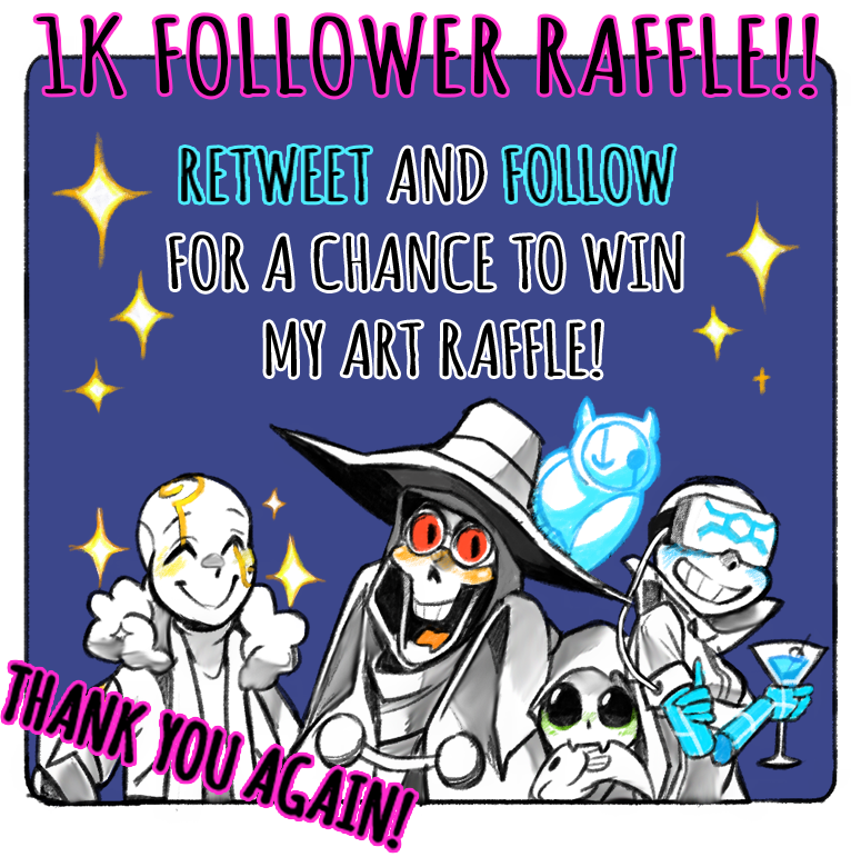 PudgyChee's tweet photo. 1k followers?! Time for an art giveaway!
The winner gets a drawing of one of their characters interacting with one of mine.

❤️Please retweet and follow me.
💛Prize/artwork for personal use only.
💙Don't quote retweet it won't count.

Winner announced on 28th August.✨ https://t.co/ubu1GPqsF7