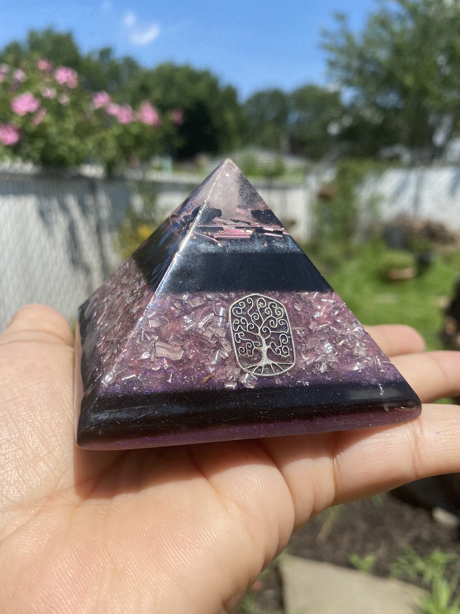 MasterMetaphys1's tweet photo. Rose Quartz and Black Tourmaline Orgone Energy Pyramid #emfprotection #crystaladdict #orgonitepyramid #orgoneenergy #orgonite #orgone #birthstones #orgonitejewelry #witch🔮 #orgonites #amethyst #crystalsale #instacrystals #crystalwitch #crystalcommunity #pyramid #crystalpyramid https://t.co/wQ8aFZnqn7