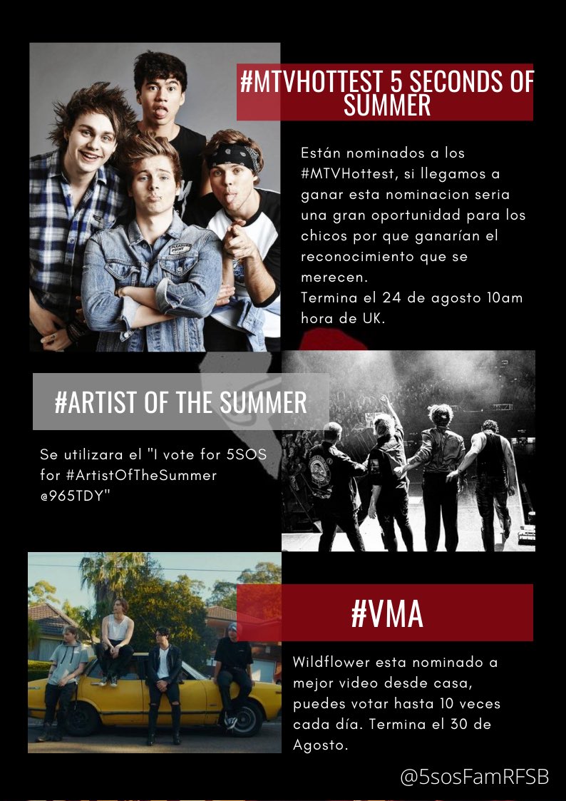 5sosFamRFSB's tweet photo. This are all the nominees, the links will be in this thread 

Estas son todas las nominaciones, los links estarán en el hilo

-💜 https://t.co/4ZLl9GIjO6
