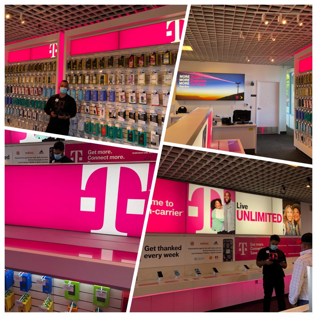 Randy_E_Tam's tweet photo. 🗣Its a Magenta make over at San Bruno! It’s beautiful 😍 in here!!! #WeAreTMobile #NewTMobile #WESTisBEST #SFSouthSide @SamSindha @rwashley1 @AdrianVanHooser https://t.co/obUiHTTvDI