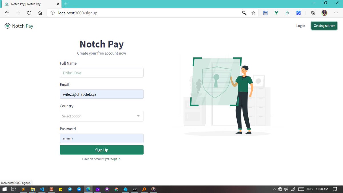 iamkdf's tweet photo. #days13
13e jour déjà, peu a peu la plateforme de rend exploitable !! Page d'authentification, compte.
#fintech #CaParleDev https://t.co/VQFJaYtmf7