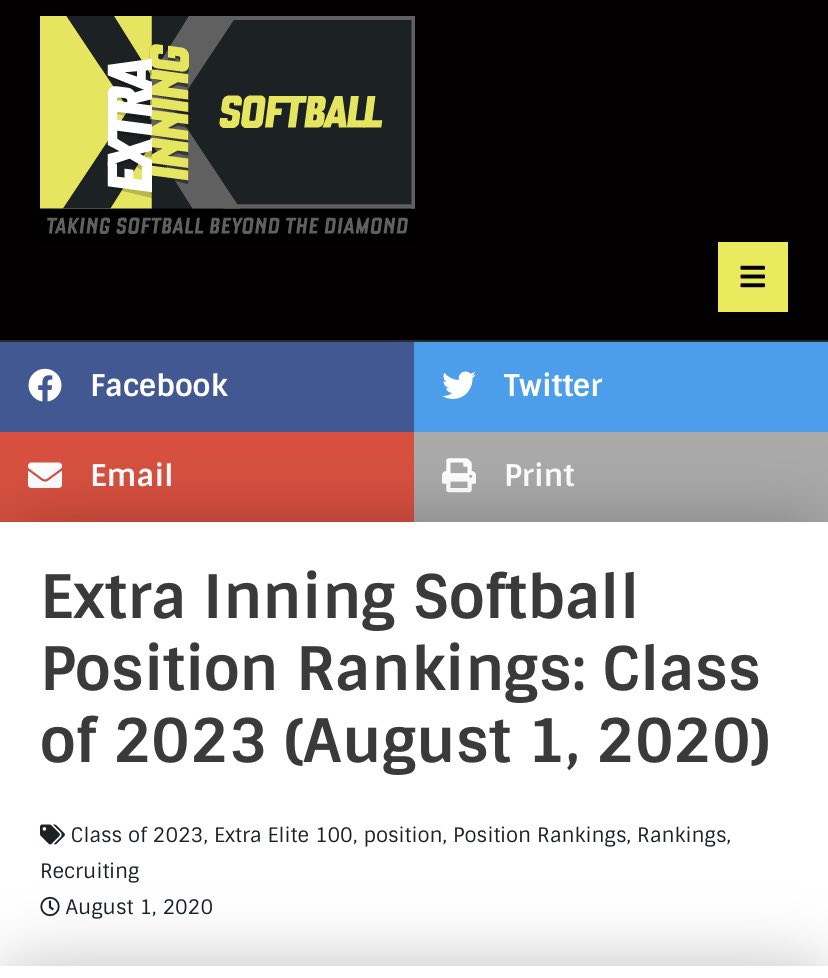 georgiaimpact05's tweet photo. Congratulations to all of our 2023 girls on ExtraInningSoftball list of the top 100 girls by positions.  We sure know the caliber of talent on this team, but it’s awesome to get recognized all the same!  Keep up the great work ladies! #impactstrong https://t.co/fdD3wsGZof