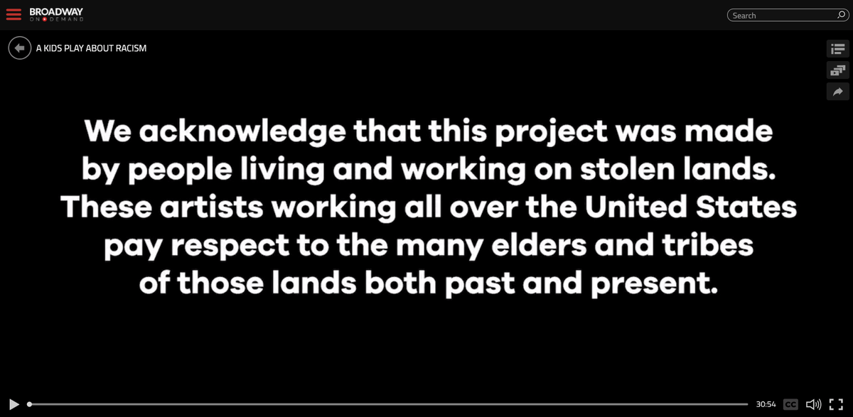 The opening screen for A Kids Play About Racism already has us shook.  We love this.  #AKPARorlandorep #akidsplayaboutracism
