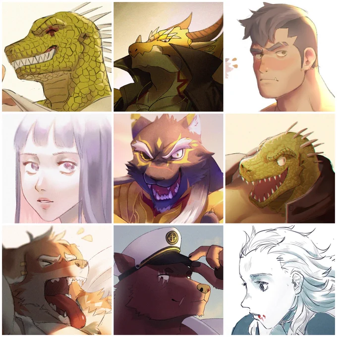 #faceyourart personally faces aren't my most impressive skill but i'm proud of these nya 