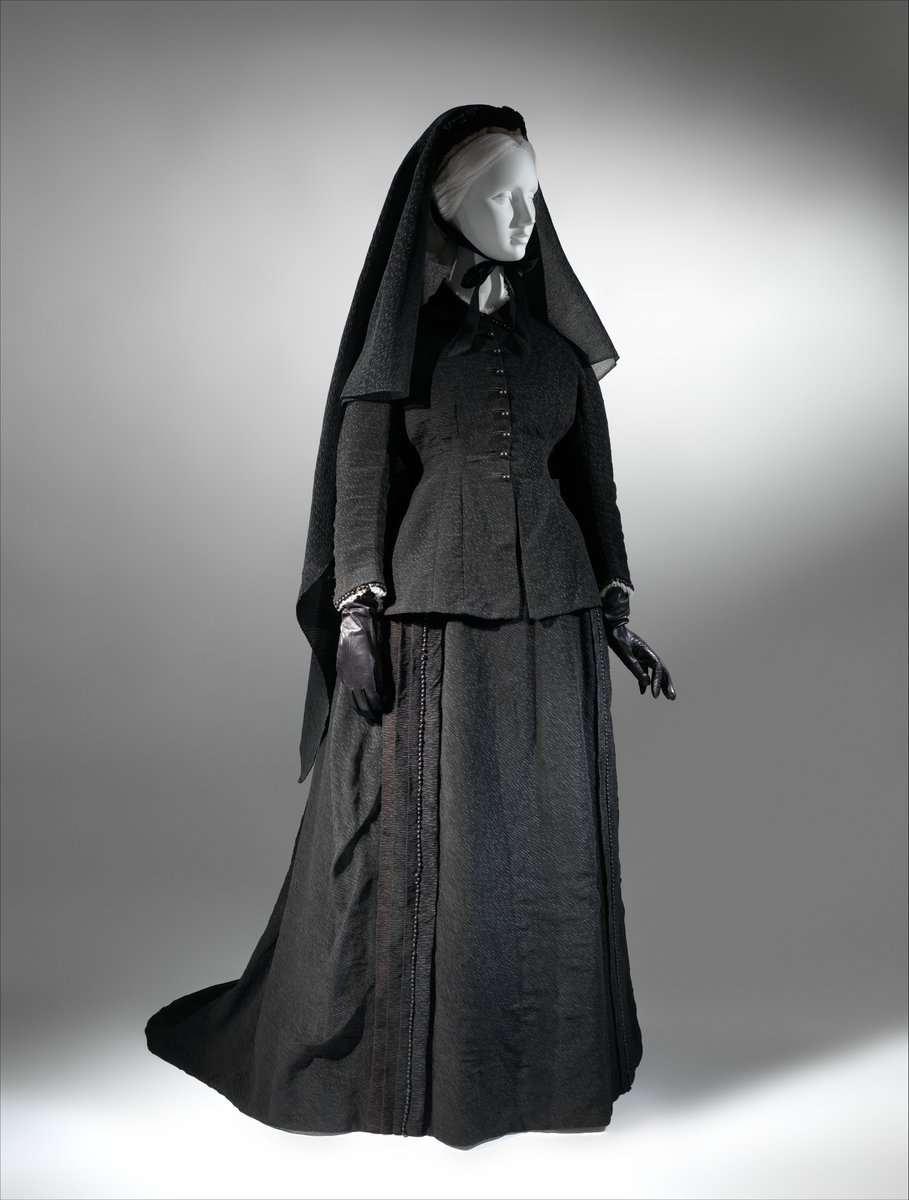 MOURNING DRESS: Women in mourning were expected to alter every bit of their usual attire for widowhood, although in practice, by the end of the 19th century the rules for mourning dress were not quite as strict as some etiquette books would have us believe.