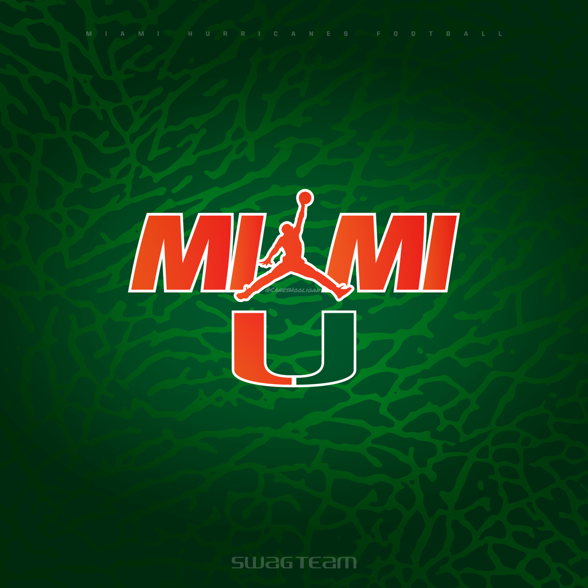 CanesHooligan's tweet photo. MIAMI X JORDAN 🟠🙌🏽🟢🏝🏈#ItsAllAboutTheU #MiamiHurricanes #GoCanes #TheU #ItsAllBoutTheU #CanesFootball #TurnoverChain #Swagger #FastUPhysical #2Rings1chain #Time2Sh1ne #SwagTeam #PipelineToThePros https://t.co/HW4Mw4iT2E