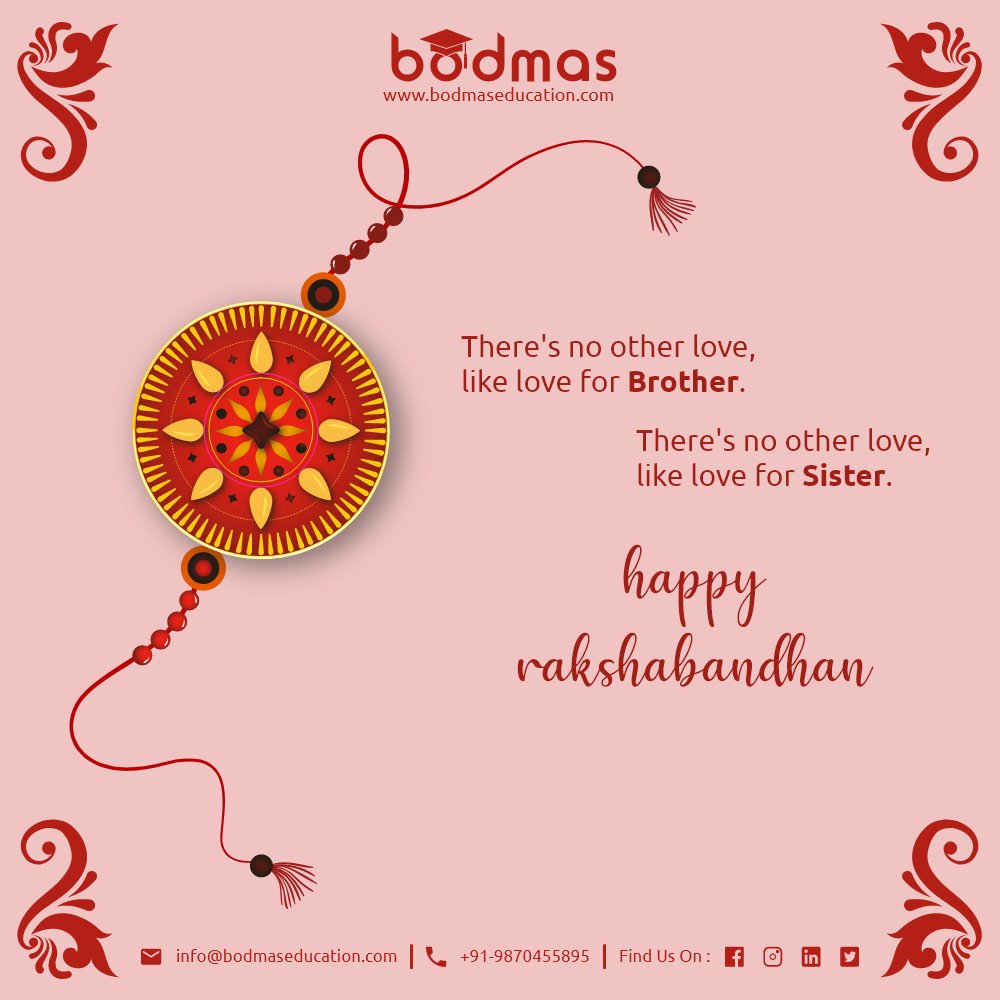 bodmasservices's tweet photo. Brothers and sisters are as close as hands and feet.Happy friendship Day!!!
#rakhi #rakhispecial #happyrakshabandhan 
#bodmas #bodmaseducationservices https://t.co/W6BClj57wN