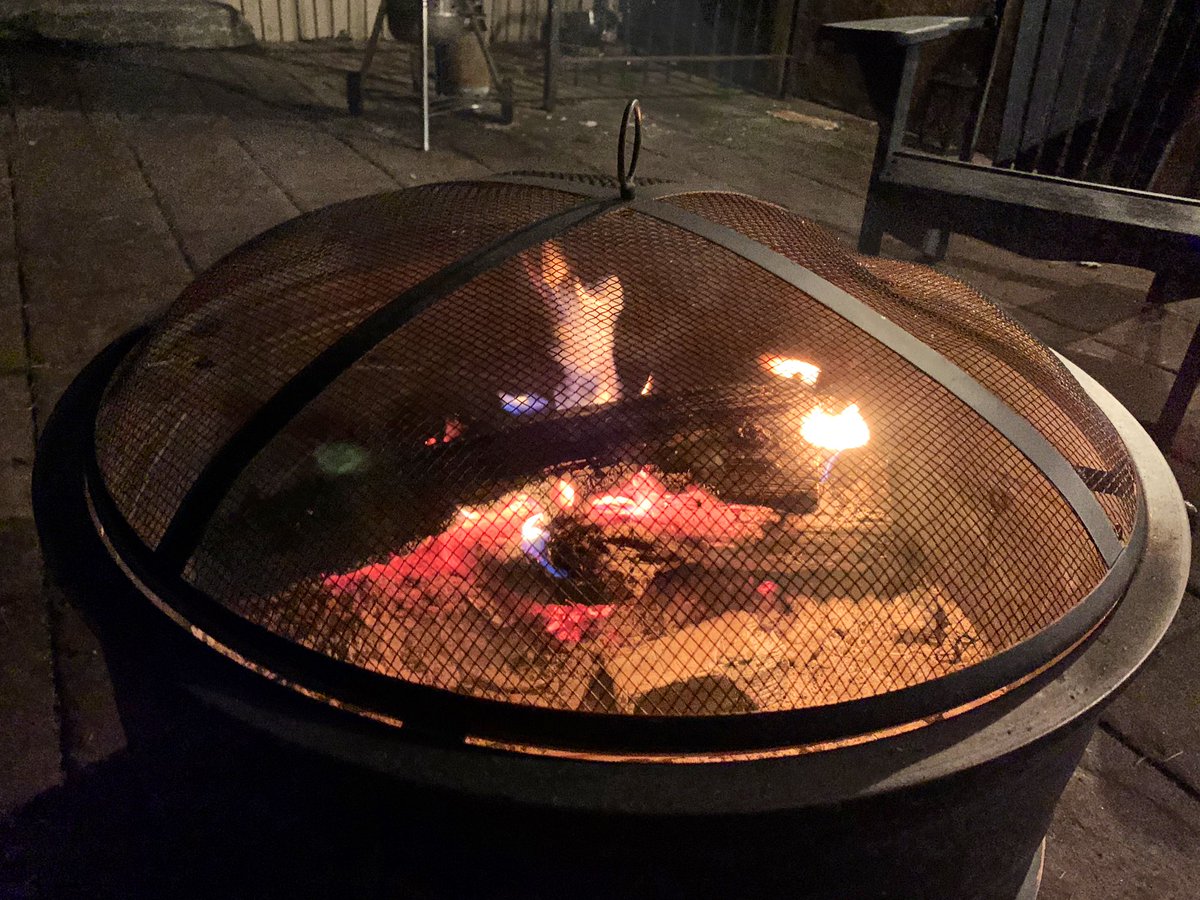We have reached a *crucial* juncture in the events here.Stubborn Log has fallen directly atop the embers thanks to the collapse of its weaker supporting log.It is now *in the crucible*.This... may end badly for Stubborn Log.
