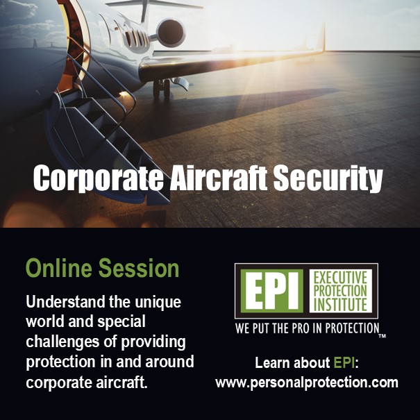 EpiHQ's tweet photo. Our Corporate Aircraft Security class is happening this week on: 

Tuesday, Aug 4 @ 2 PM! 

Click here to join us to learn how to best secure your client's jet!

https://t.co/glXNH8XnxS 

#executiveprotectioninstitute #weputtheproinprotection #epi #corporatejet #corporateaircraft https://t.co/cxp22GjPgY