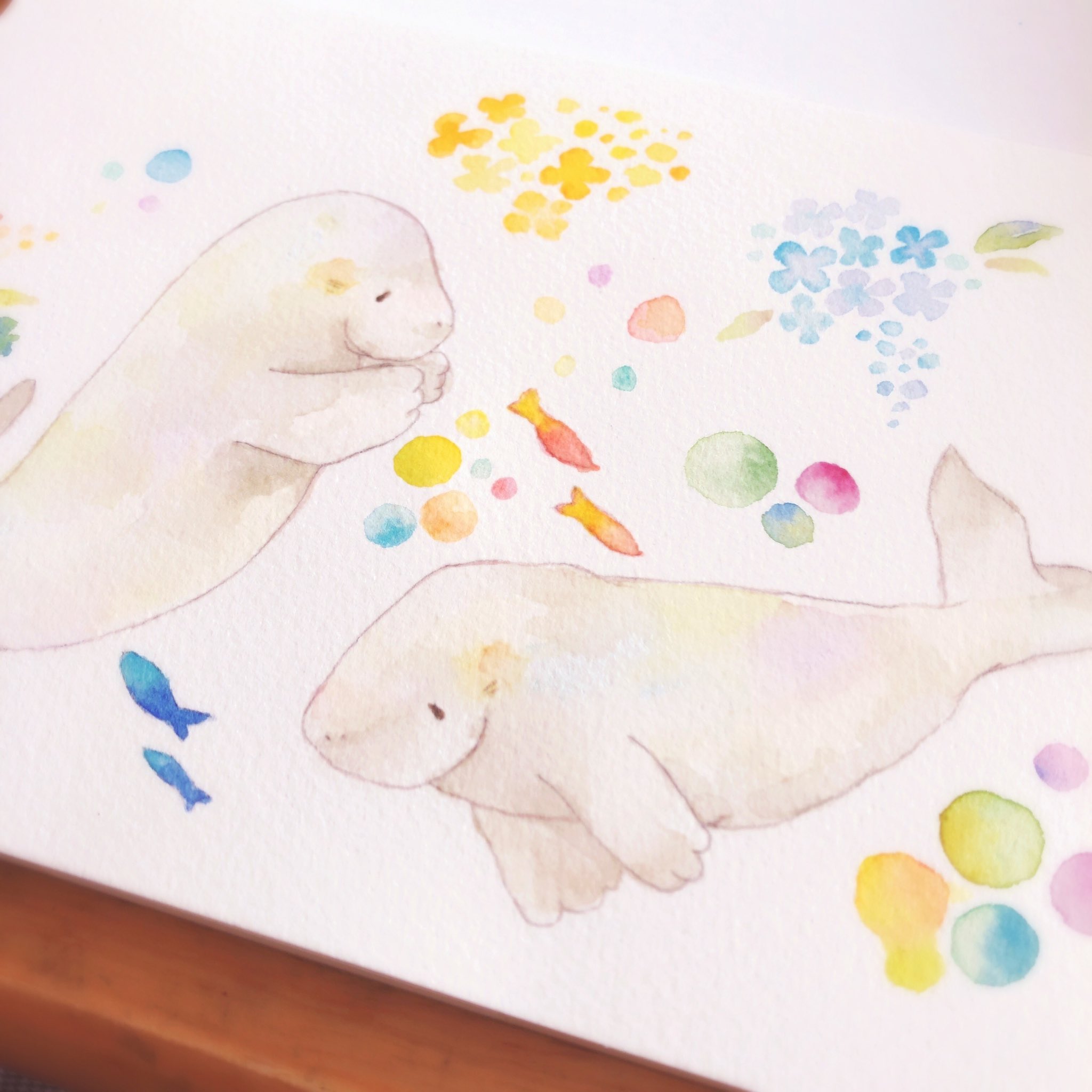 Twitter 上的 まめこ 花飾り展22 Iynギャラリー 9 30 10 10 ジュゴン 夏やねー アマビエさんのついにしたくて ふふ イラスト ガチ制作会 T Co Nt0anmrvjw Twitter