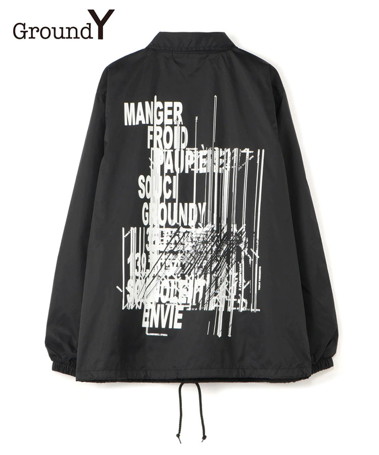 STYLISE_DONOBAN's tweet photo. https://t.co/MUU9eLQpEX Ground Y「Random Logo Nylon Coach Jacket Type B」Ground Yオリジナルのランダムロゴを施し仕上げた、ナイロン素材のコーチジャケット。カジュアルとモードテイストをシーンによって使い分けられるアイテム。17,600円(税込) #2020AW #GroundY https://t.co/4FyhmcJezp