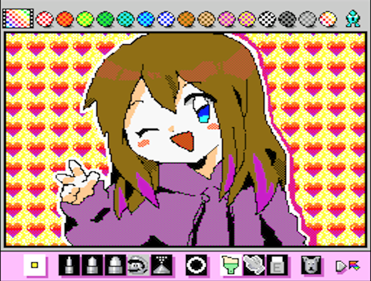 do u make ur self portraits in mario paint or are u normal :/ 