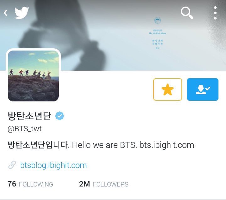 1.  @BTS_twt HYYH / The Most Beautiful Moment in Life Pt 22 & 3. HYYH Pt 2 (diff SS) & up to 1.5M followers 4. With concept pic update and BTS reached 2M!