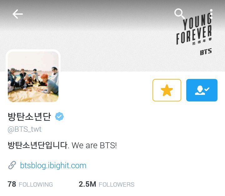 1. Young Forever begins w 2.1 M followers when Epilogue Young Forever MV is released 2.  @BTS_twt layout w concept photo profile pic update 3. I liked this era’s  @bts_bighit layout 4. BTS reached 2.5M followers right before changing their twt profile