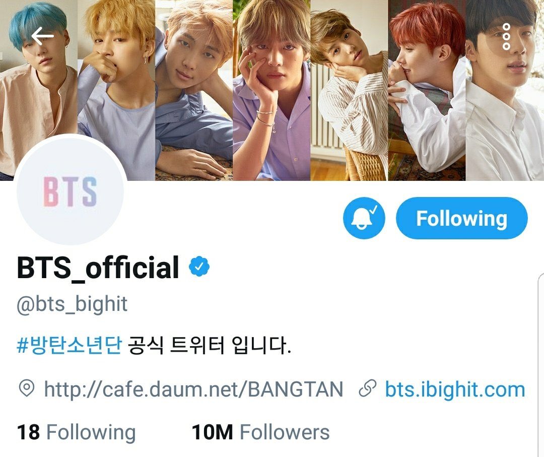 1. Adding in the  @BTS_twt reached 10M screenshot2. Also adding in the  @bts_bighit layout for LY:H because it was stunning