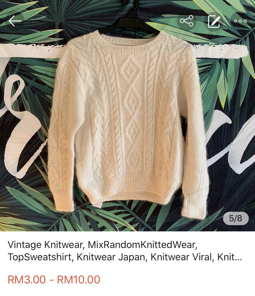 VanillaDream___'s tweet photo. Hi semua! Yg nak knitwear tapi tak mampu sebab mahal tu jangan risau! Vanilla start dengan price RM3 je kat shopee!! 😱✨

Coming soon kita buat live pulak so better rebut korang punya sekarang 🥰❤️

https://t.co/ejiaQCOIJC https://t.co/YIkvndYuxR