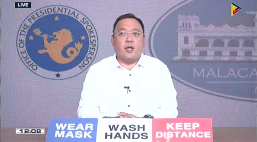 NOW: Palace holds press briefing with Spokesman Harry Roque