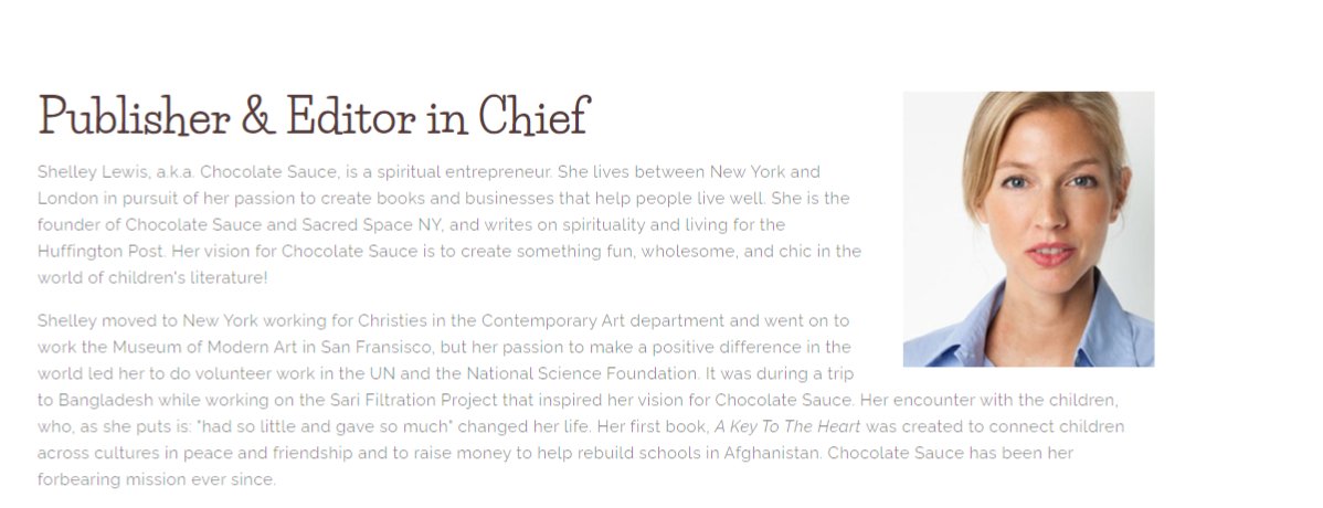 67. #QAnon  #WWG1WGA Jeffery Epstein's secret girlfriend Shelley Lewis aka CHOCOLATE SAUCE... No shit!  http://www.chocolatesaucebooks.com/about-us&nbsp;