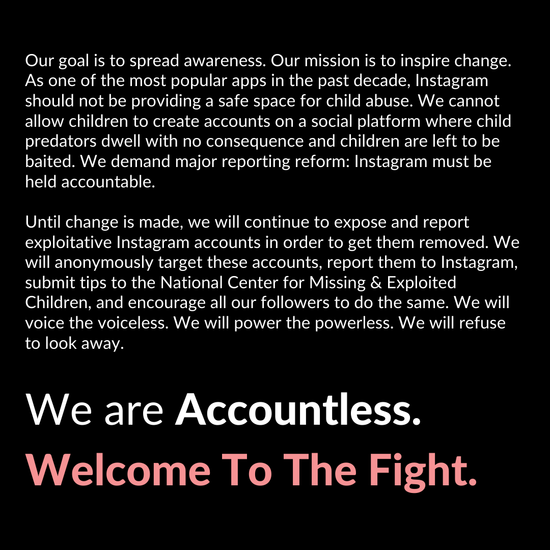acc0untless's tweet photo. We are simply the voice of the people in a worthy fight. Accountless is all of you. 💞 https://t.co/xUmKDqNPOD