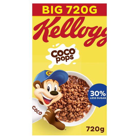 Coco popsRating: 5/10I’m not gonna cap I used to this cereal and that chocolate milk afterwards was a treat but I’m woke now. It’s too difficult to get the cereal:milk ratio correct I hate having to top up my shit, probs my fault but I blame kellogs