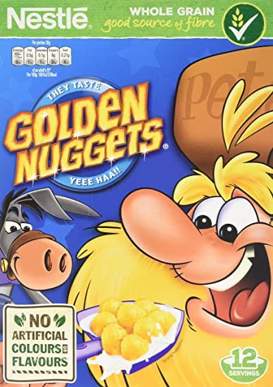 Golden nuggetsRating: 8/10I fucked with this heavy especially with some hot milk, let them nuggets soak a lil and get soft then digest that shit straight away. Kinda gave me redneck vibes but Idc.