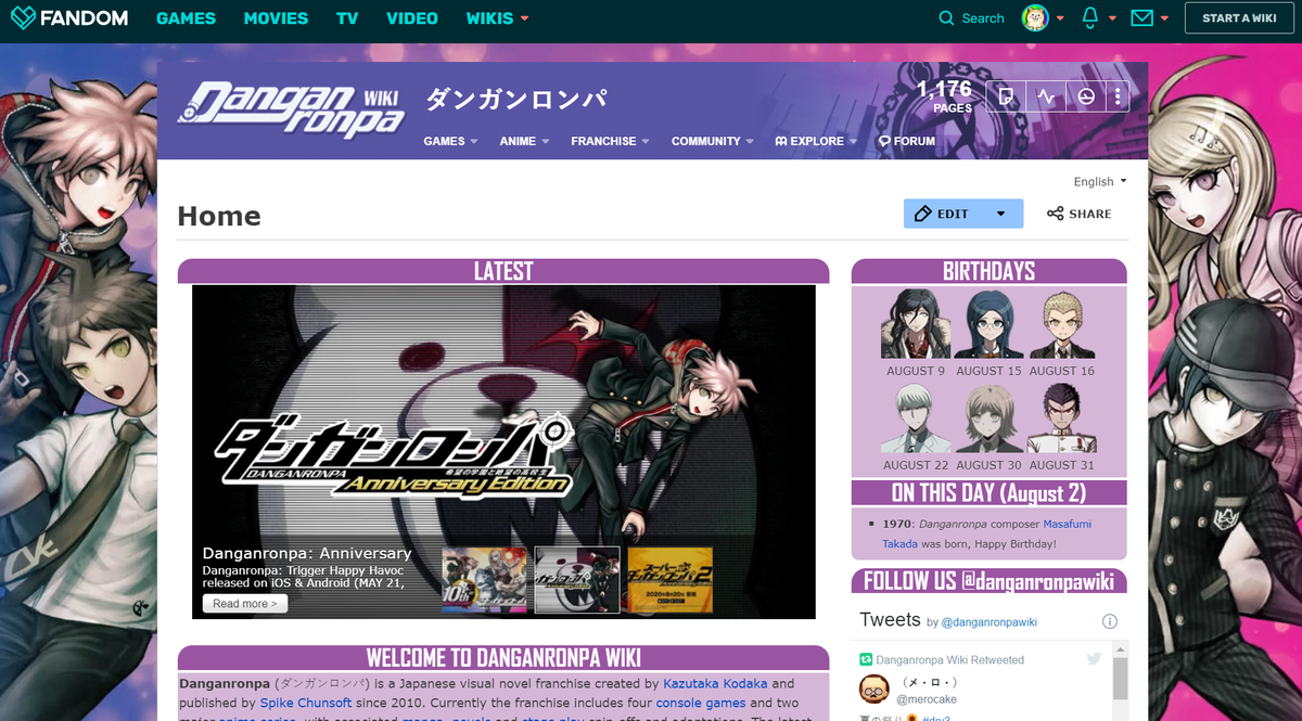 Danganronpa Wiki Last Week We Decided After 3 Years To Reskin The Wiki I M Not Only The Twitter Mod But Also Our Designer And I Came Up With A Design Danganronpa Wiki Last Week We Decided After 3 Years To Reskin The Wiki I M Not Only The Twitter Mod But Also Our Designer And I Came Up With A Design
