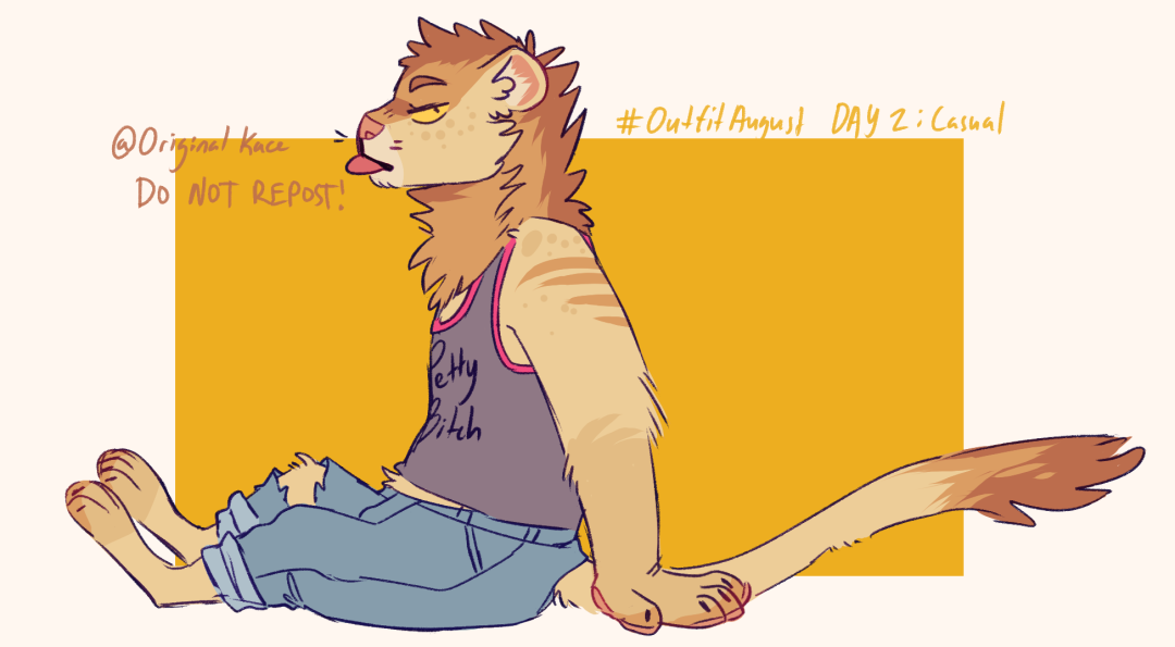#OutfitAugust Day 2- Casual! Clothes i wish I owned. I'm trying to think of a good way to represent my tattoos - maybe stripes <:)?