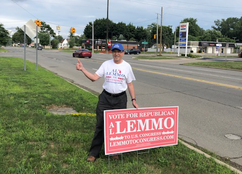 Al_Lemmo's tweet photo. Out today with Team Lemmo putting up signs and knocking on doors. We received tons of positive feedback from constituents.

Please help me to Defeat Radical Rashida Tlaib by retweeting this.

Thank you in advance for all your support!
https://t.co/R27MGy5EZF #VoteRedToSaveAmerica https://t.co/10Q39l8TwT