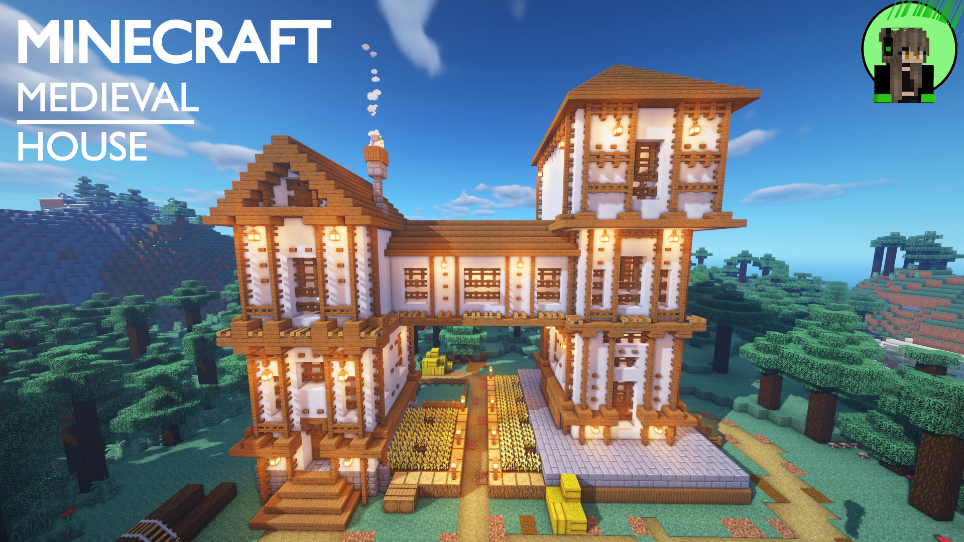 Como construir uma casa medieval? #minecraftbuilding