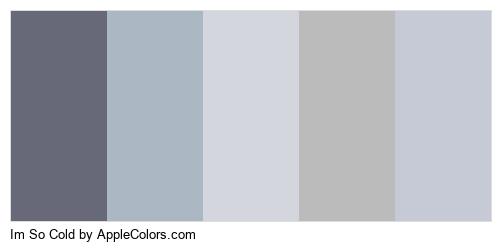 _applecolors's tweet image. Check out New Palette Today - Im So Cold Logo @_applecolors applecolors.com/palette/33196-… #abb8c3 #d3d6dd #bbbbbb #c5cad6 #common cold