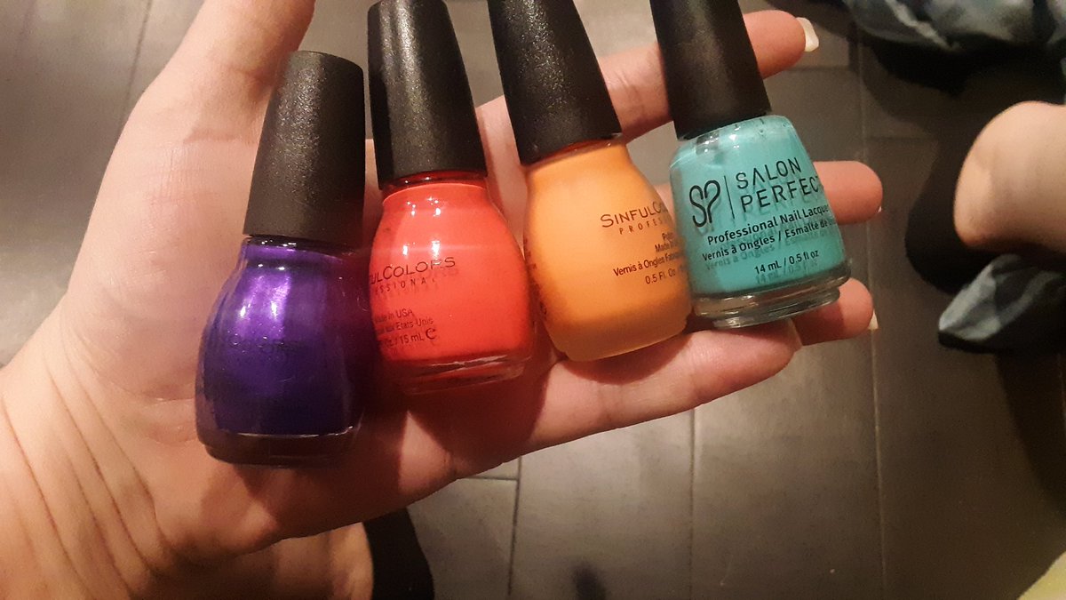 feetgodex's tweet photo. Painting my toes tomorrow. Now to decide on what color, I narrowed it down to these. https://t.co/5pLQ0G8QQu