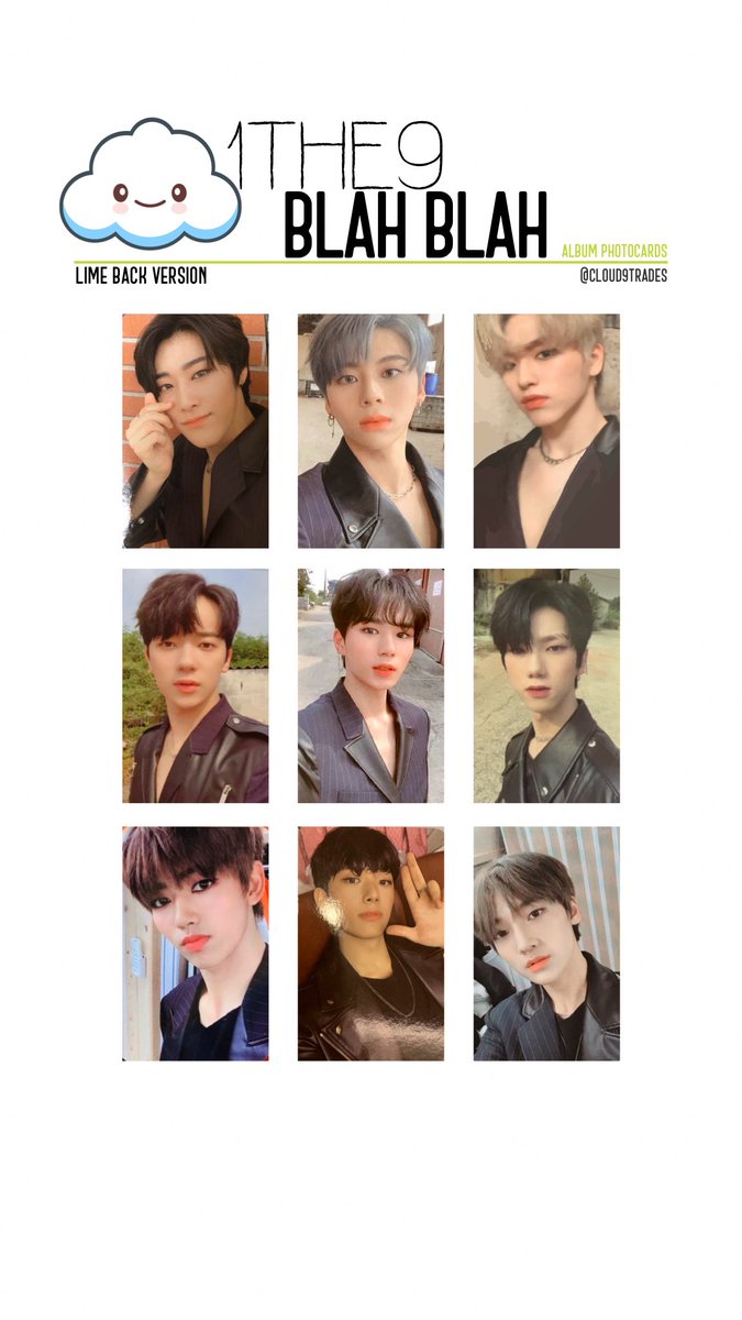 1THE9 BlahBlah アルバム トレカ 1THE9 BlahBlah アルバム トレカ 1THE9 XIX アルバム トレカ