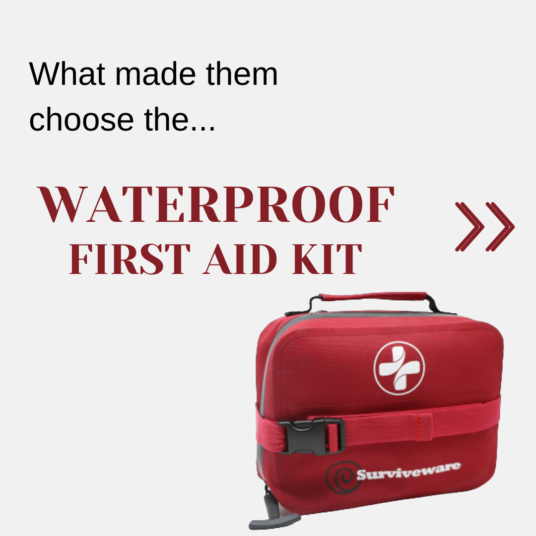 surviveware's tweet photo. Folks are raving about the Surviveware Waterproof First Aid Kit. Swipe to read some customer reviews ➡️⁠

Get this kit today 👉 https://t.co/NhQrStT9qz

 #surviveware #waterproofkit https://t.co/ywFTDFRciL