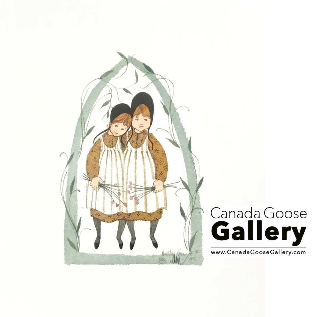 Celebrate National Sisters Day!  #Sisters #CanadaGooseGallery #PBuckleyMoss #WaynesvilleOhio  canadagoosegallery.com/girl-art-print…