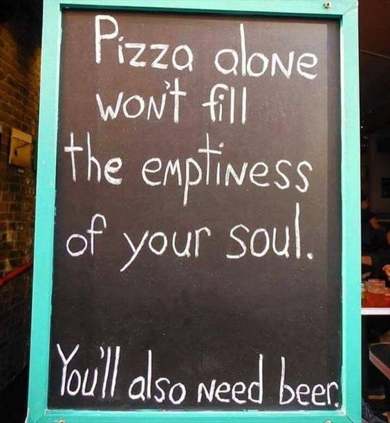 Deliverasgr's tweet photo. #smartsigns #pizza #foodhumor #pizzaandbeer https://t.co/R2EoBTVcww