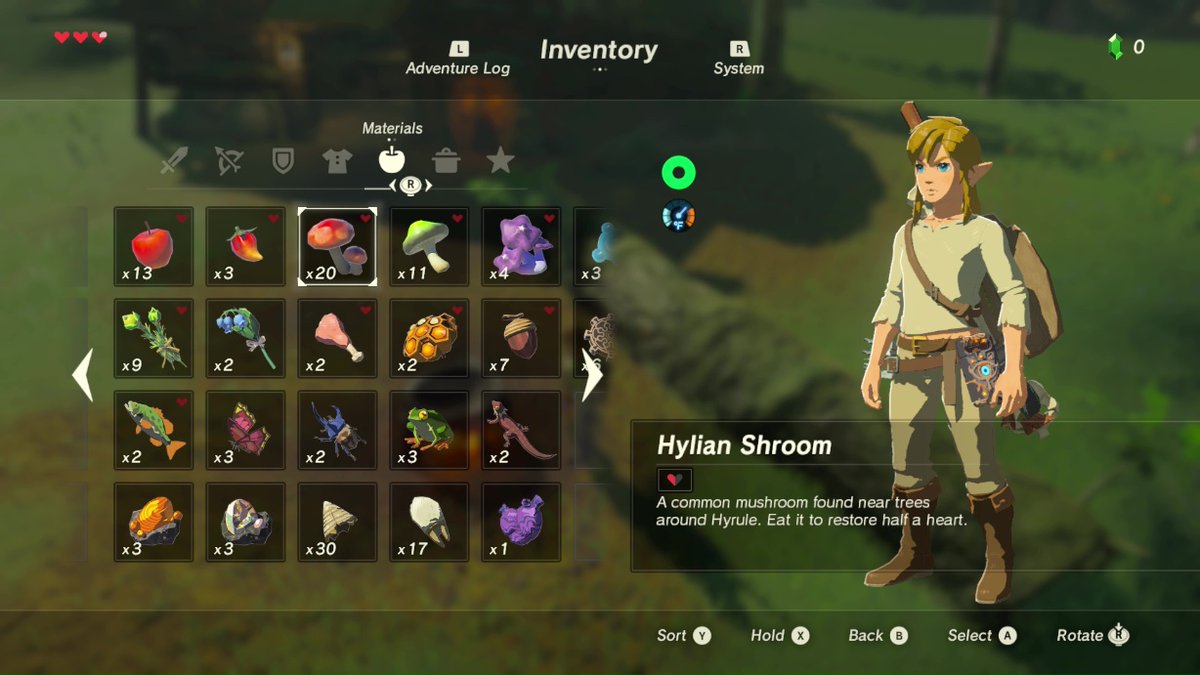 If those ingredients look weird to you, it is because they are straight of out of the Zelda game Breath of the Wild
