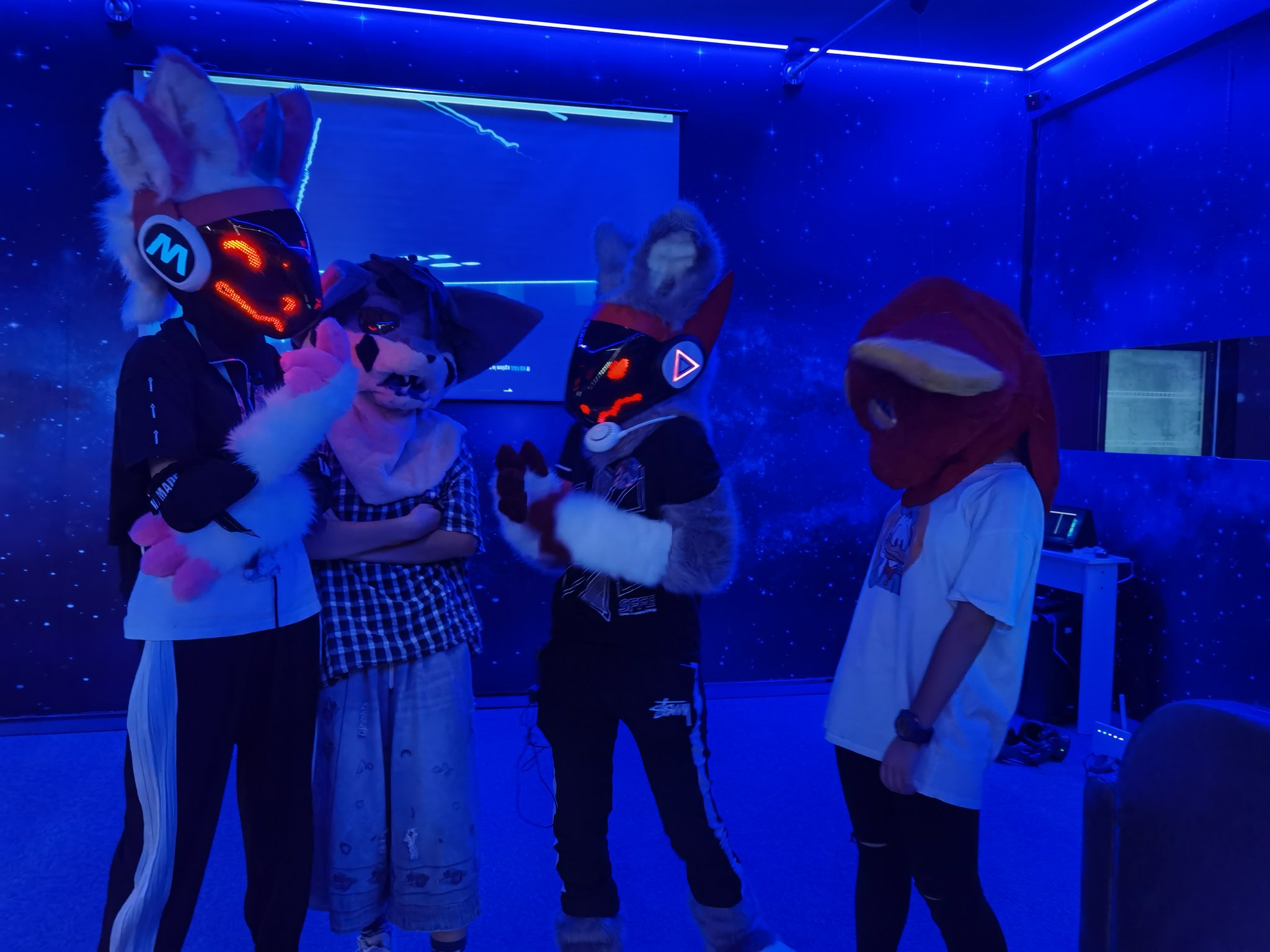 Ruby Protogen Studio on X: Ruby's full protogen fursuit