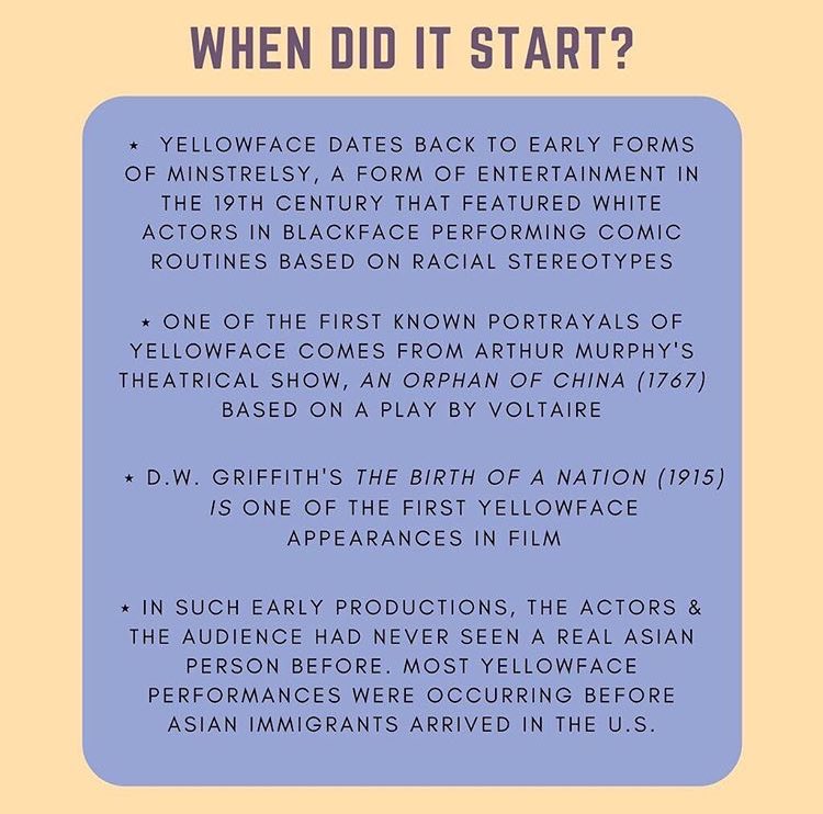 An overview of yellowface and common justifications. (2/3)