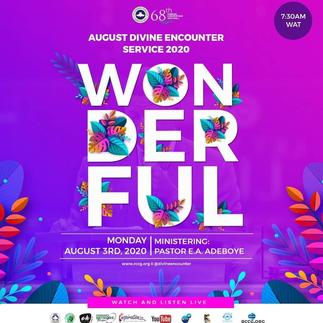 poeparish's tweet photo. Get set for a wonderful Divine Encounter with the One who is called Wonderful.
God is going to make you and your family wonders.
He is turning things around for your good.
It is happening today by 7:30am (WAT).
Don’t miss it!!!
@divinencounter https://t.co/XlF278i75R