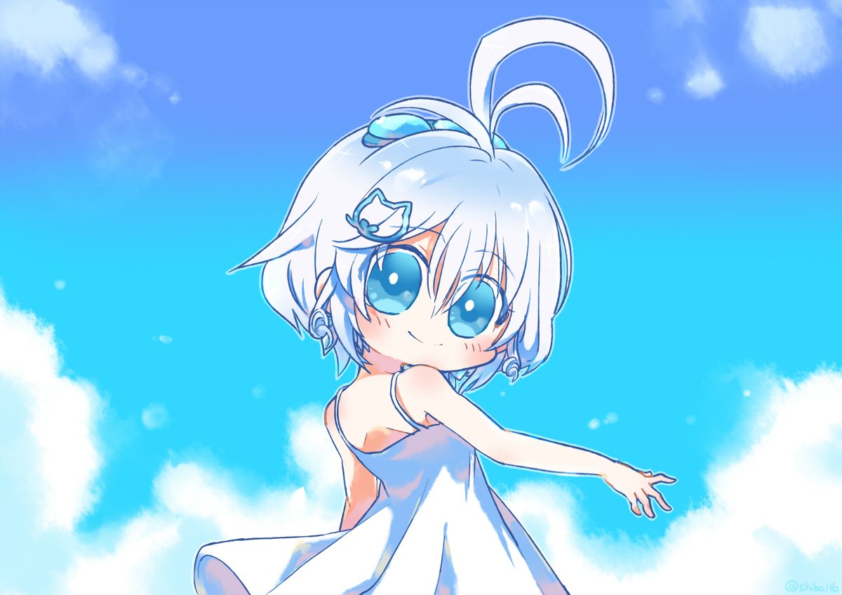 電脳少女YouTuberシロ 「シロちゃんの日めでてぇ!!?✨✨

#シロの日 #SiroArt 」|しばうおおぉおお🌌のイラスト