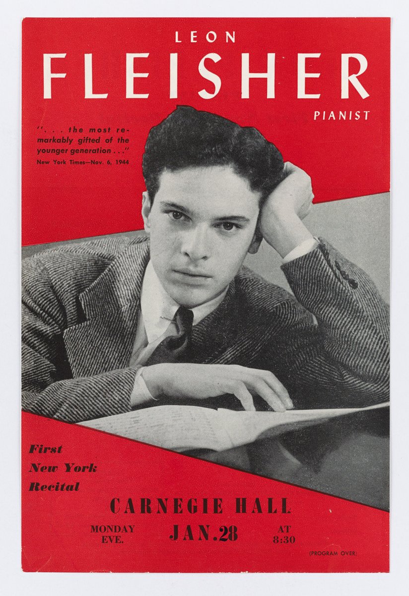carnegiehall's tweet photo. We remember pianist and teacher Leon Fleisher, who appeared at Carnegie Hall more than 50 times since his debut in 1944 at the age of 16 with the @nyphil. He led workshops for young artists &amp; performed at his own 90th birthday celebration concert in 2019:https://t.co/jzlXKZdhFr https://t.co/W634VtiDpt