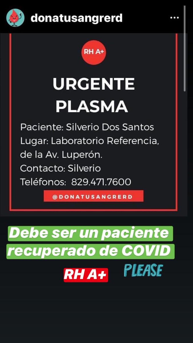 Por favor si alguien cumple estas condiciones y puede donar hágalo lo agradecería, es para el abuelo paterno de mis sobrinos en erredé. Hasta un RT ayuda. Gracias