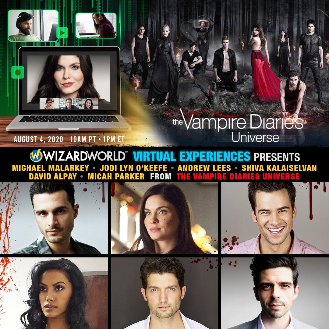 FANEXPOHQ's tweet photo. Welcome @mkmalarkey &amp; Andrew Lees joining @JodiLyn_Okeefe @ShivaShobitha @davealpay &amp; @MicahJoeParker for a FREE live Q&amp;A &amp; more!

Attend virtually TUES AUG 4 @ 10am PT / 1pm ET

🎟️https://t.co/2BOc0Wokyy Aug 4 2020 #WizardWorldVirtualExperiences #TVDVirtualExperiences https://t.co/ouesvjPJCv