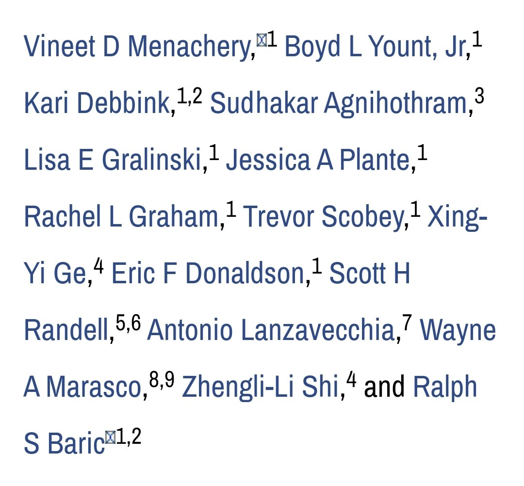 These are the authors of the research, should we not have heard a lot more from them since the SARSCov2 outbreak?