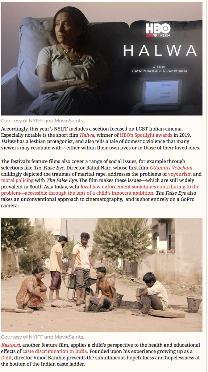 nyindianff's tweet photo. Check out this write up in @cinemaescapist with a spotlight on films #Halwa #KallaNottam #TheFalseEye & #KastooriTheMusk.
https://t.co/sLsgJNrKsU
HURRY! Only few hours left to book films at #NYIFF2020! Watch through Aug 9 at https://t.co/kEQoGi0oer
#NYIFF #MSNYIFF #IndianCinema https://t.co/vwGTTGmGzU