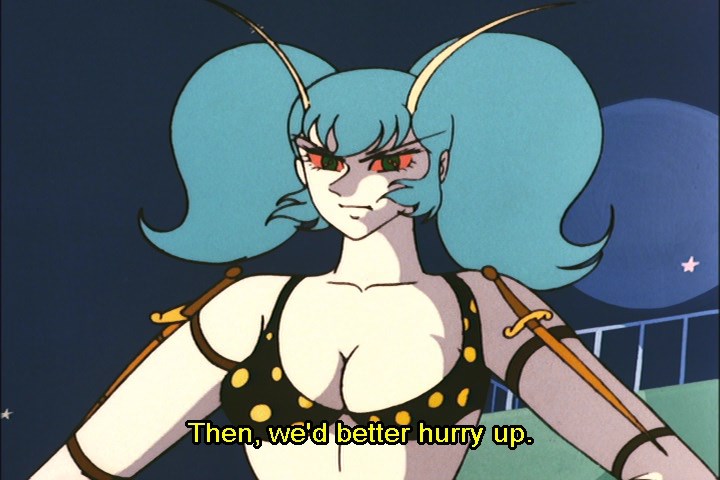 For a murderous half-human abomination, the bee lady in this episode is pretty cute.