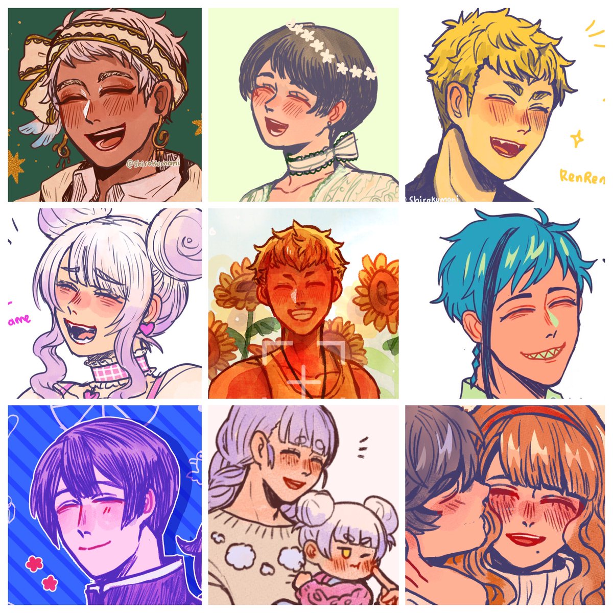 #faceyourart ignoring the fact that many of them are facing left! I rly like drawing this kind of expression 