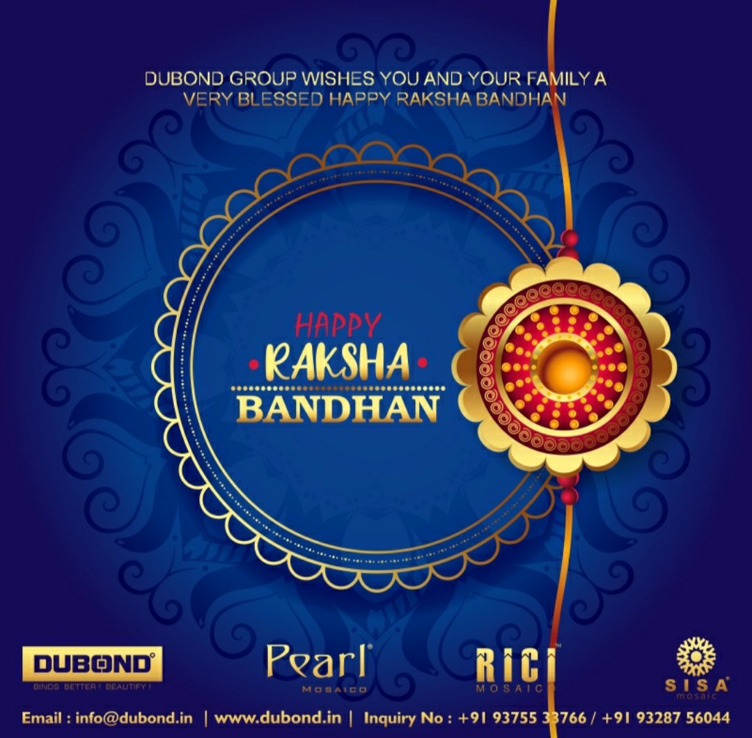 Wishing happy Raksha Bandhan to all brothers and sisters out there. God bless you all #festival #stayhome #staysafe #glassmosaics #constructionchemicals
