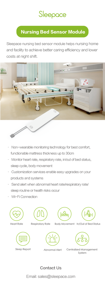 MySleepace's tweet photo. Check out our Nursing Bed Sensor Module！Sleepace helps nursing home and facility to achieve higher caring efficiency and lower costs at night shift！

#SmartHome #SmartSleepSolution #IoT #SleepTech #ElderlyCare #NursingHome #NursingBed https://t.co/h3BxHmBRBN