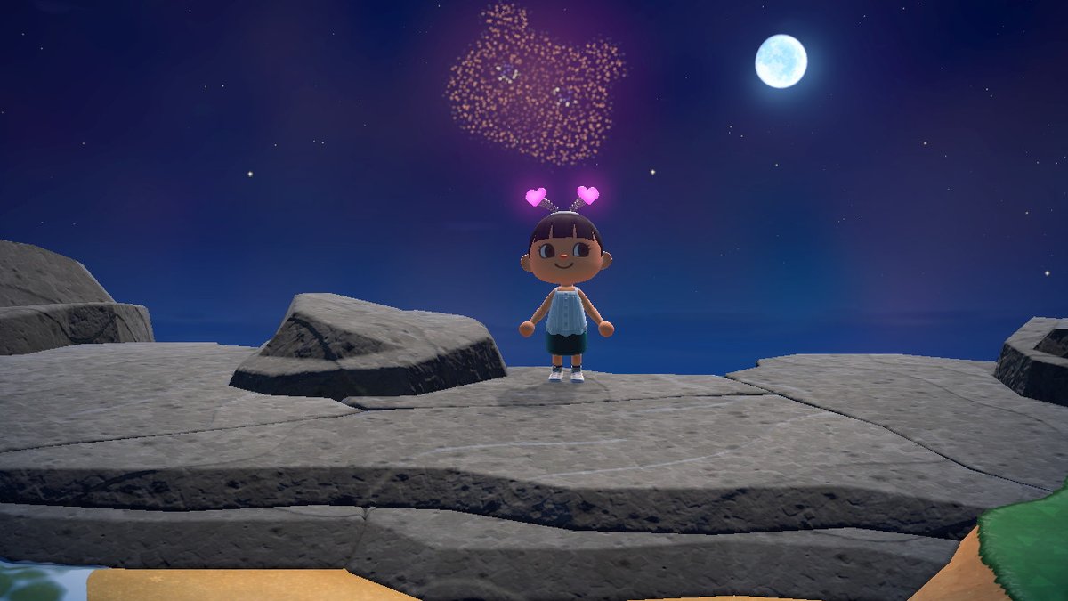 PorthavenNation's tweet photo. Tom Nook firework! #ACNH https://t.co/7tYeXqPSPy